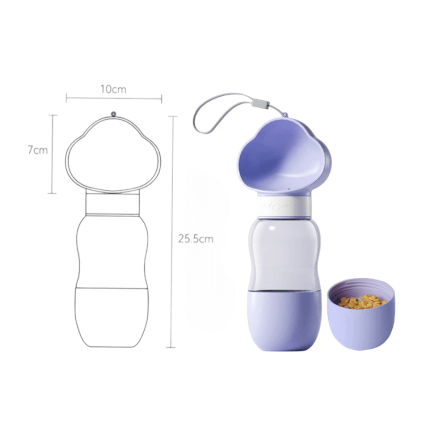 กระบอกน้ำสัตว์เลี้ยงแบบพกพา 2IN1 THAI SUN SPORT รุ่น  PET0030_2